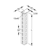 Profilsín perforált 1m U-profil 50mm x 50mm merítetten horganyzott acél U 5050/1000 F Niedax